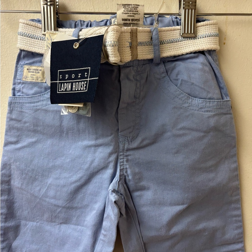 LAPIN HOUSE KIDS | Sporty Casual Blue Trousers | Chinos - Picture 3 of 8